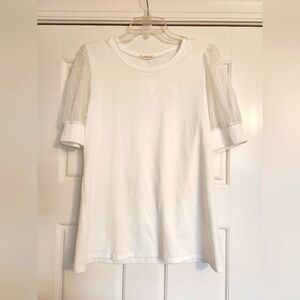 White Short Sleeved blouse